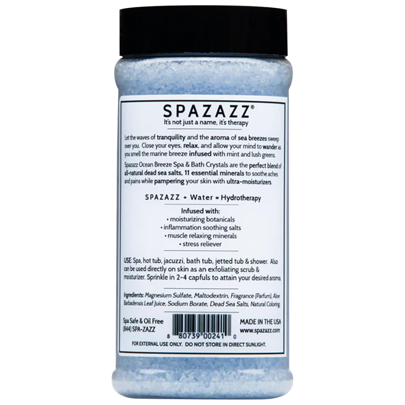 Spazazz Ocean Breeze Tranquility Crystals, 17 oz