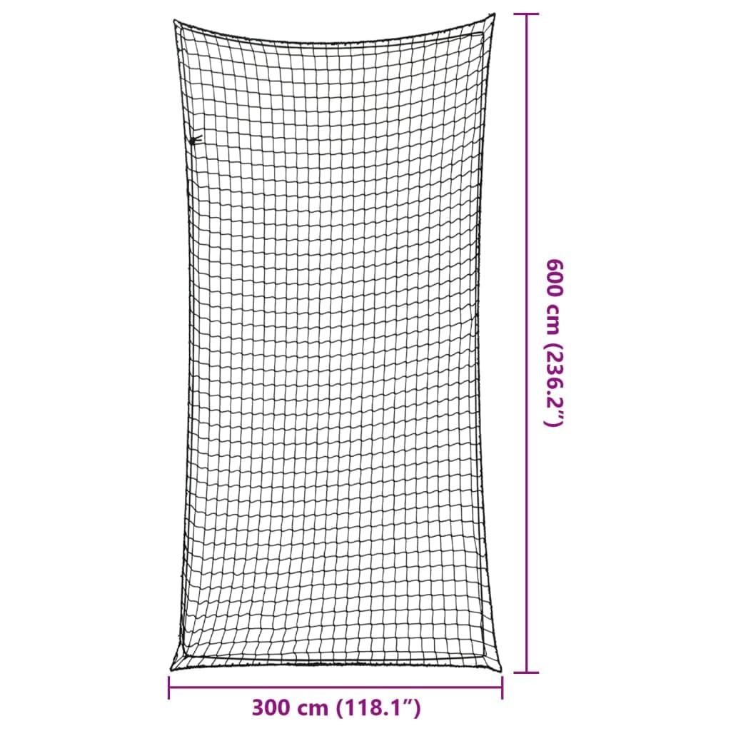 Homgoday Anhängernetz mit Gummiseil Ladungssicherungsnetz Abdecknetz Anhänger Netz Ladungssicherung für Anhänger Abdecknetz Schwarz 6x3 m