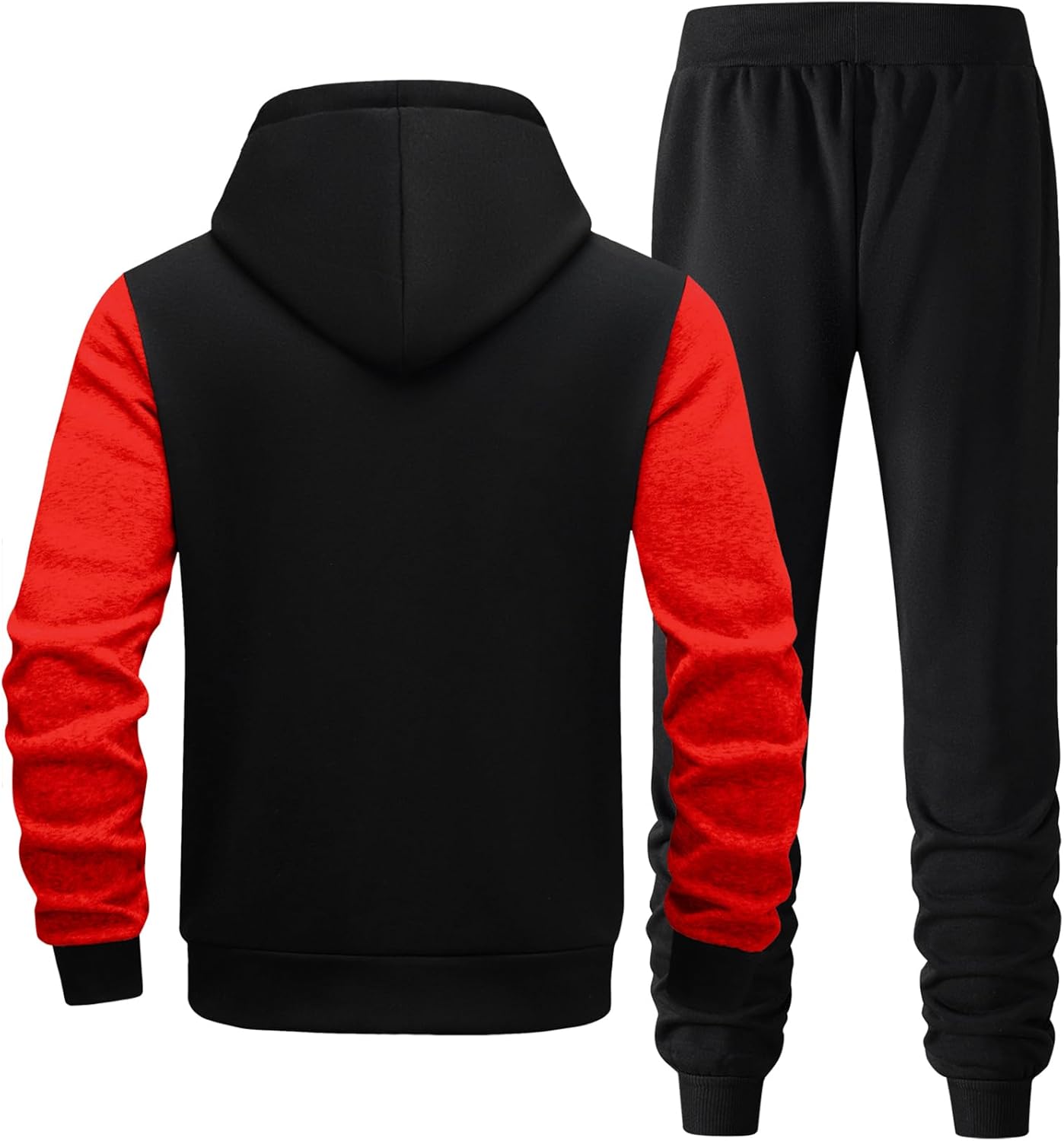Men’s Hoodie Tracksuit Set 2 Pieces Casual Athletic Warm Sweatsuits Zip up Outfits - Image 4