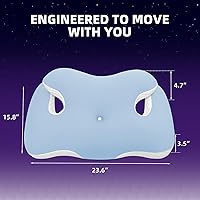 Vista 5 de Ergo - Almohada cervical para aliviar el dolor de cuello y hombros, almohadas ortopédicas refrescantes de espuma viscoelástica para adultos