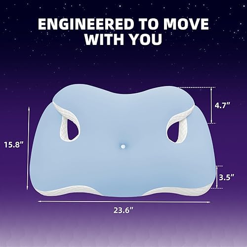 Miniatura 4 de Almohada cervical para el cuello, almohadas ergonómicas de espuma viscoelástica para aliviar el dolor de cuello y hombros, almohada de cama