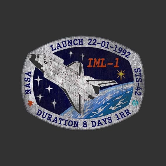 All+Every NASA STS 42 Discovery Mission Badge Distressed Men's Sweatshirt