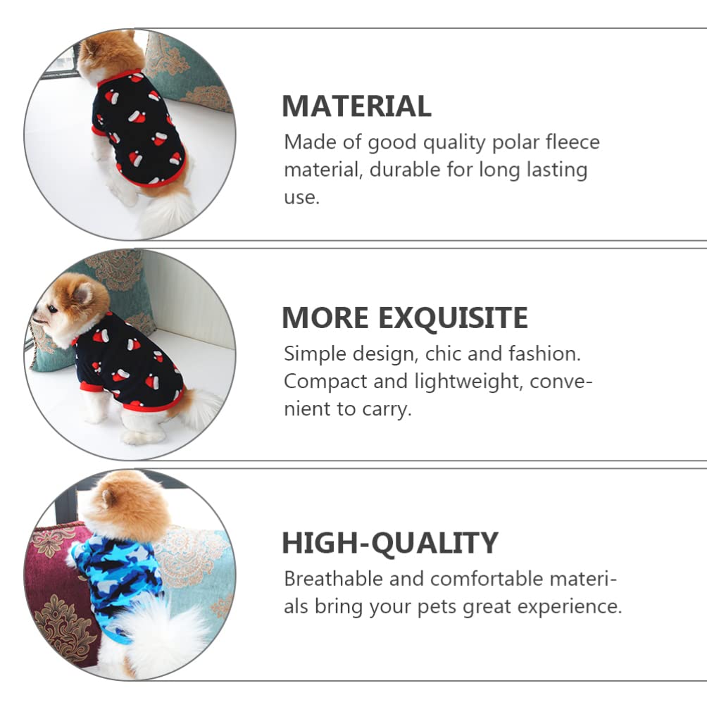 POPETPOP 7pezzi Coutume Autunnale e Invernale per Cani di Abbigliamento per Animali Domestici Vestiti Caldi e Comodi per Cani Leggero e Confortevole Accessorio Fotografico Riutilizzabile