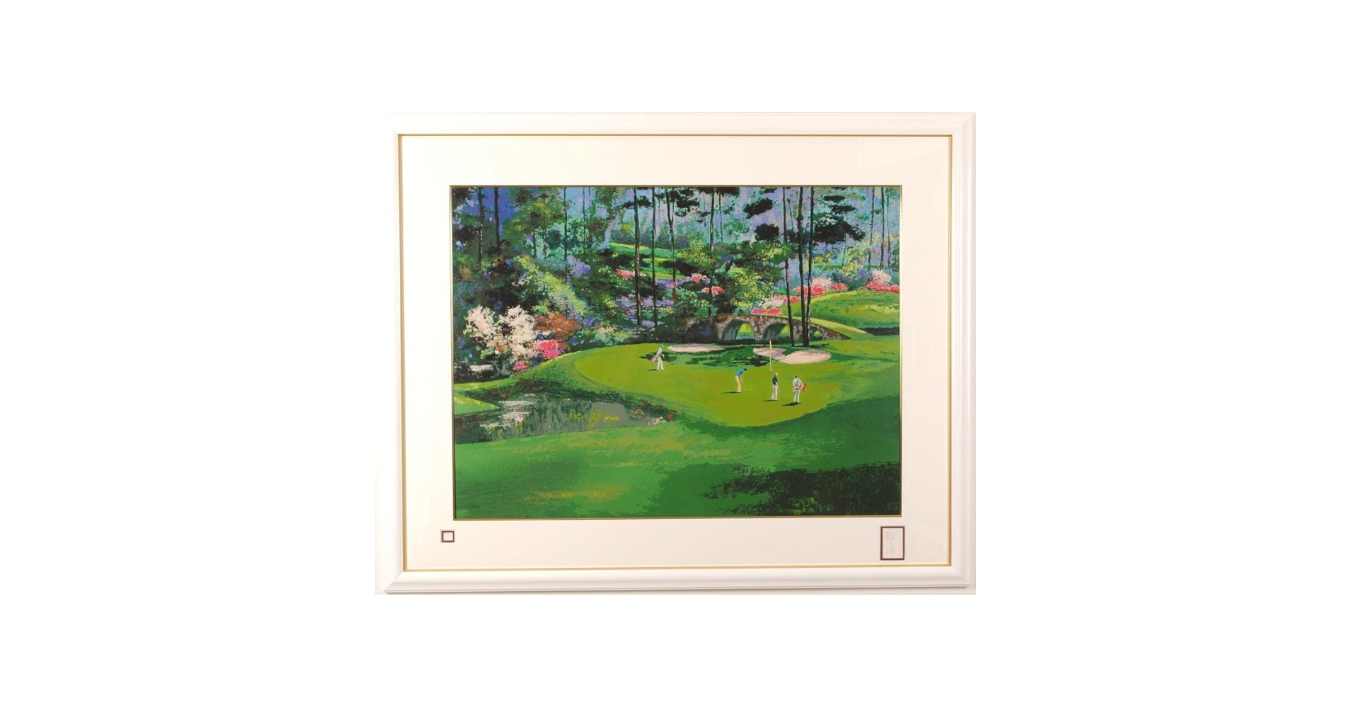 貴重 ゴルフ マスターズ Augusta 額付き絵画 アメリカ マスターズ 絵画 ゴルフ ジャック・ニクラス シルクスクリーン