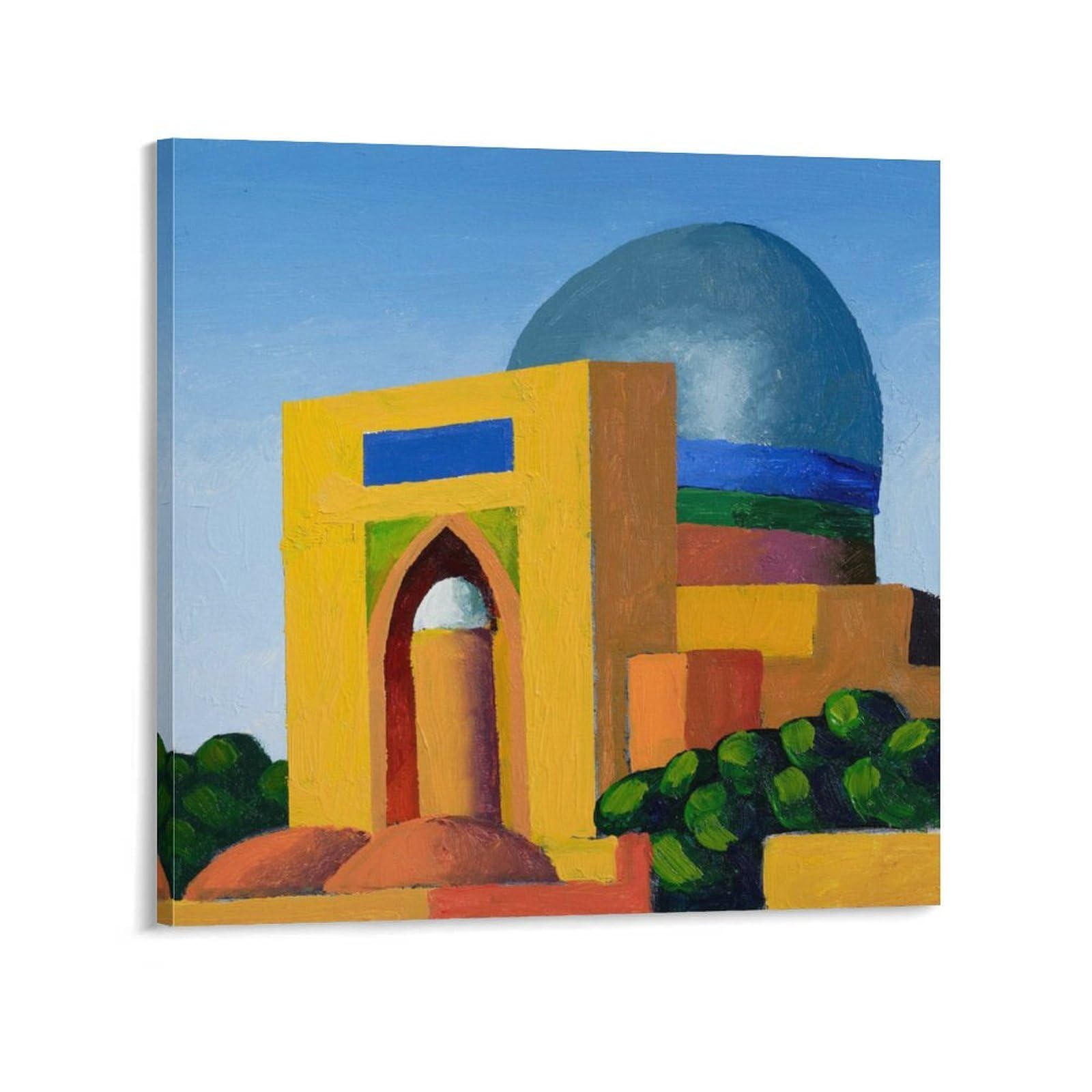 KLAGCBDF SALVO Shahr-e Sabz Artworks Picture Print Poster Wall Art Painting Canvas Decor Home Posters 16x16inch(40x40cm)