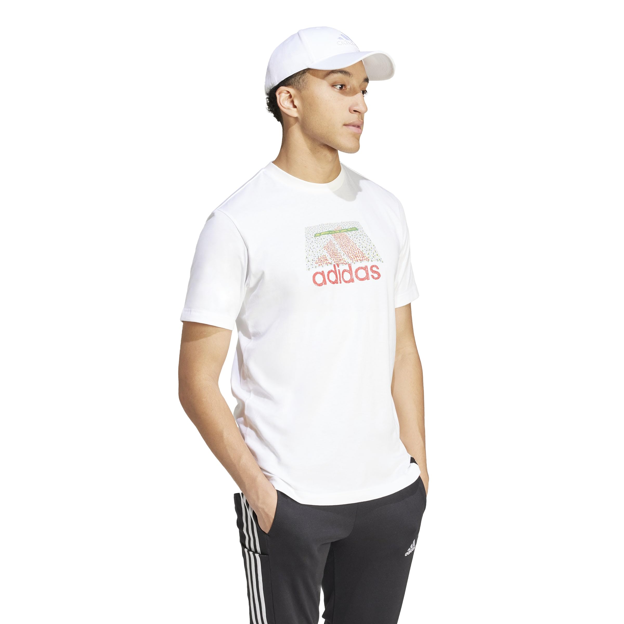 adidas Męska koszulka z grafiką Codes Bos z krótkim rękawem (1 opakowanie)