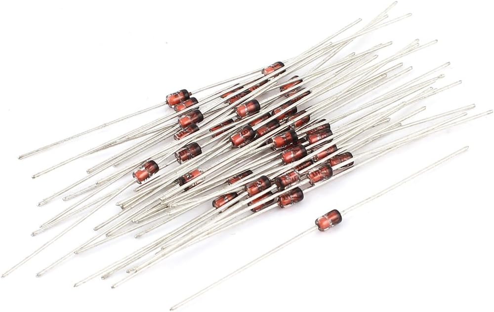 PEKMAR 40 Pcs Diodes axia-l Lead Zener Diodes Voltage Regulator 1N4728 Schottky Diodes 1W 3.3V