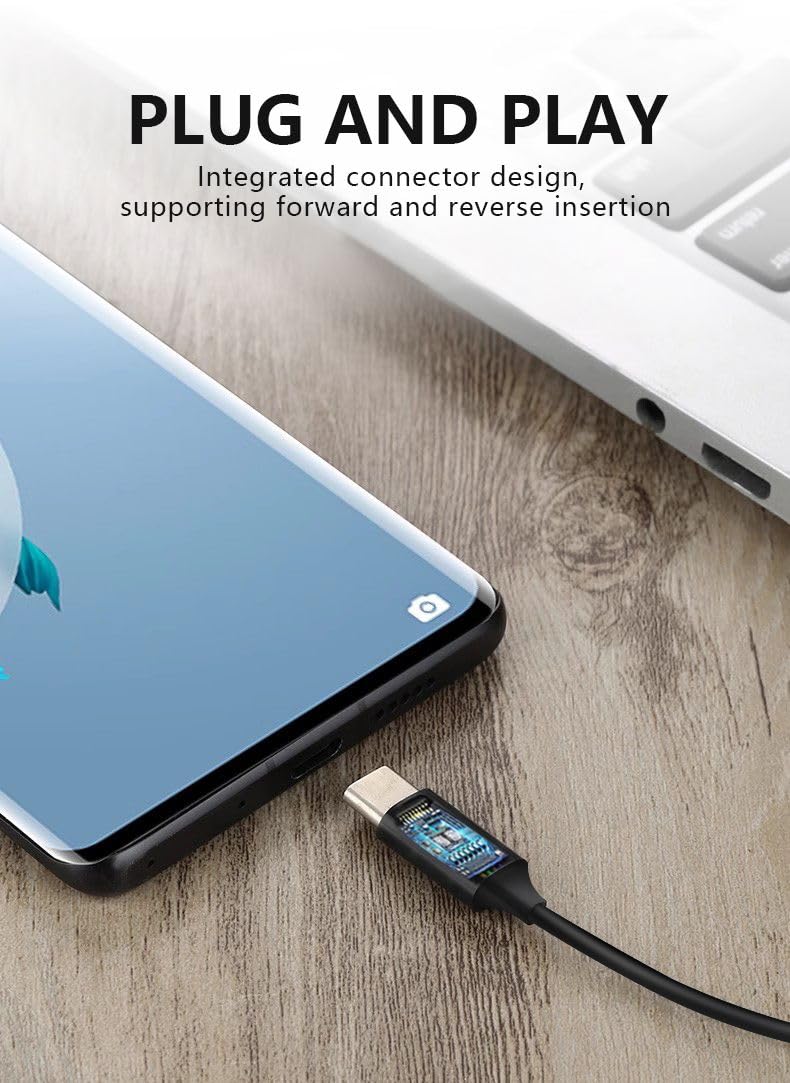USB Type-C to 2.5mm 6N OCC Nylon Upgrade Cable 4ft Compatible with Senns Urbanite L Urbanite XL Earphones