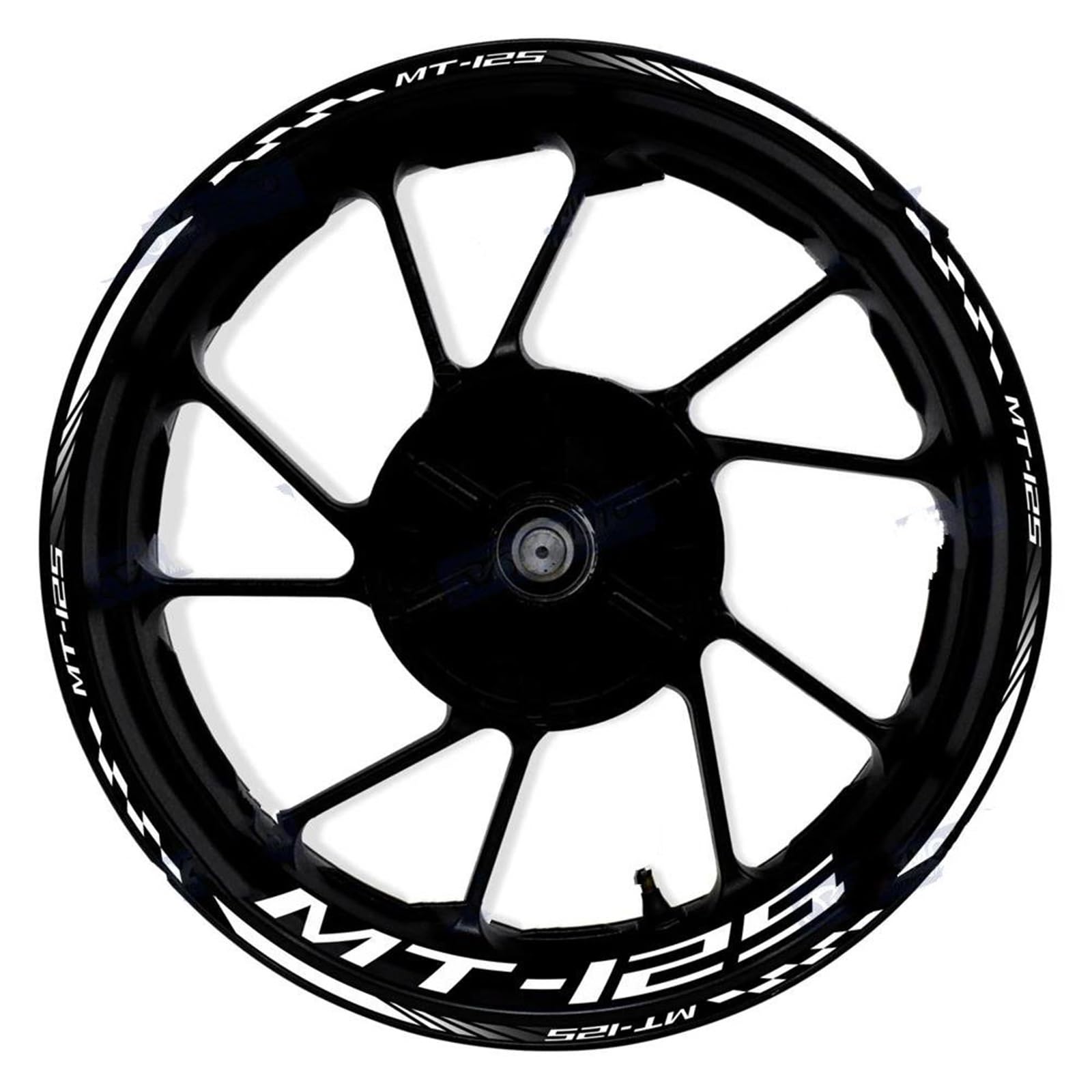 Motorcycle Wheel Stickers Sports Edge Stripe Reflective Film for Yamaha MT-125 MT125