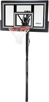 Lifetime 1084 Height Adjustable In Ground Basketball System, 50 Inch Shatterproof Backboard