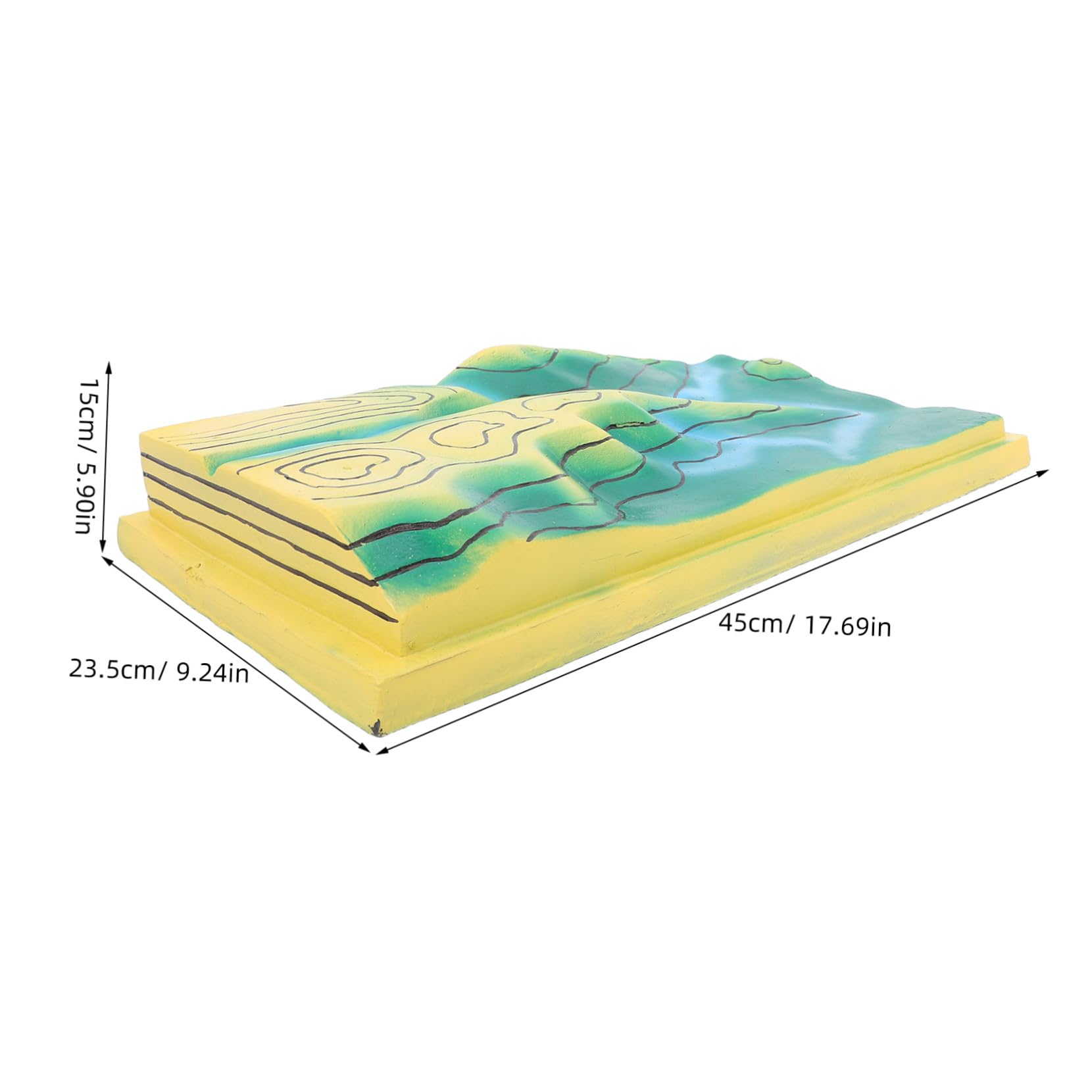 Rappresentazione Topografica Geografica 3d in Pvc per Lezione di Geografia