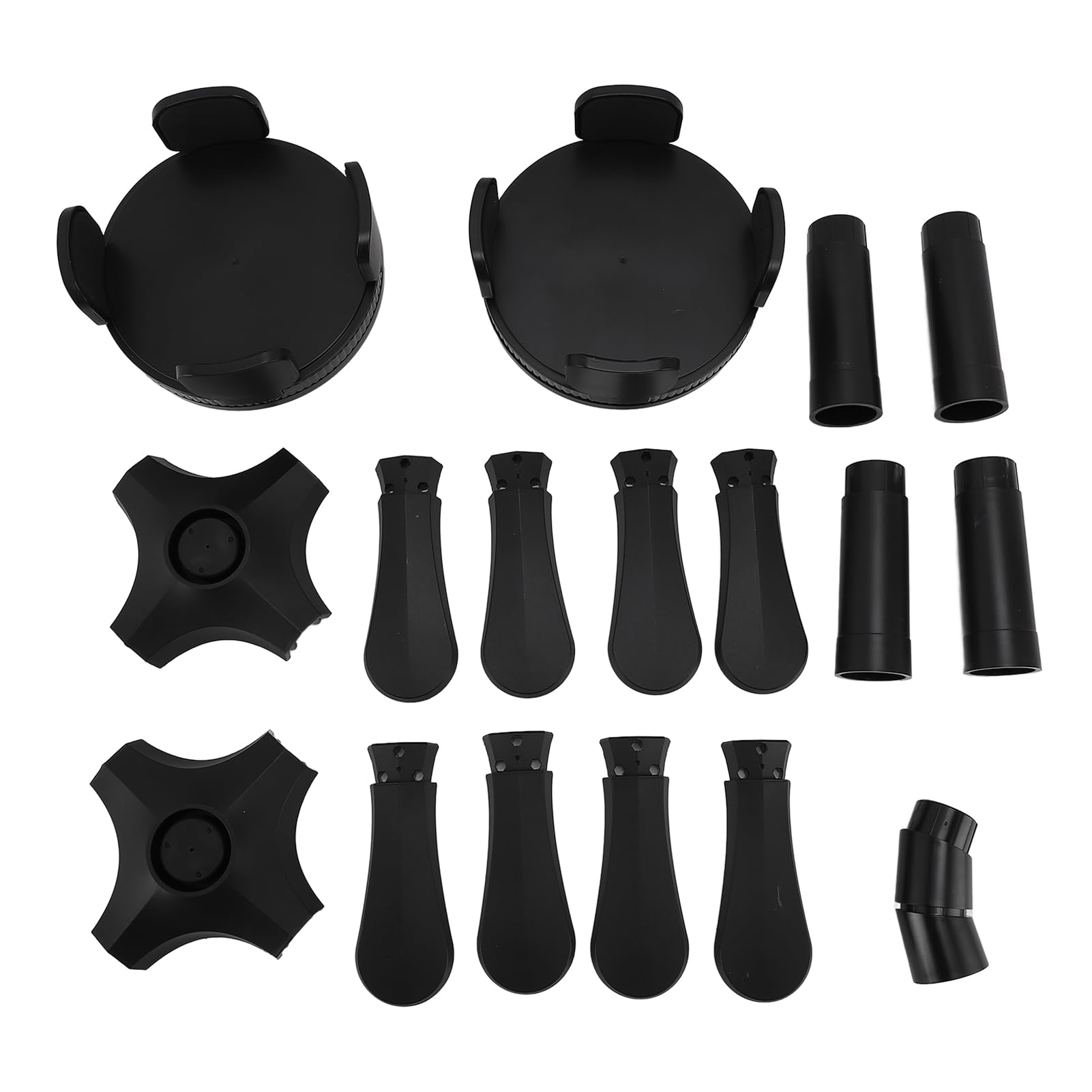 BTSEURY Dog Raised Bowl Stand, Adjustable Height Width Neck Joint Single Pet Bowl Holder for Medium Large Dogs, Stand Only