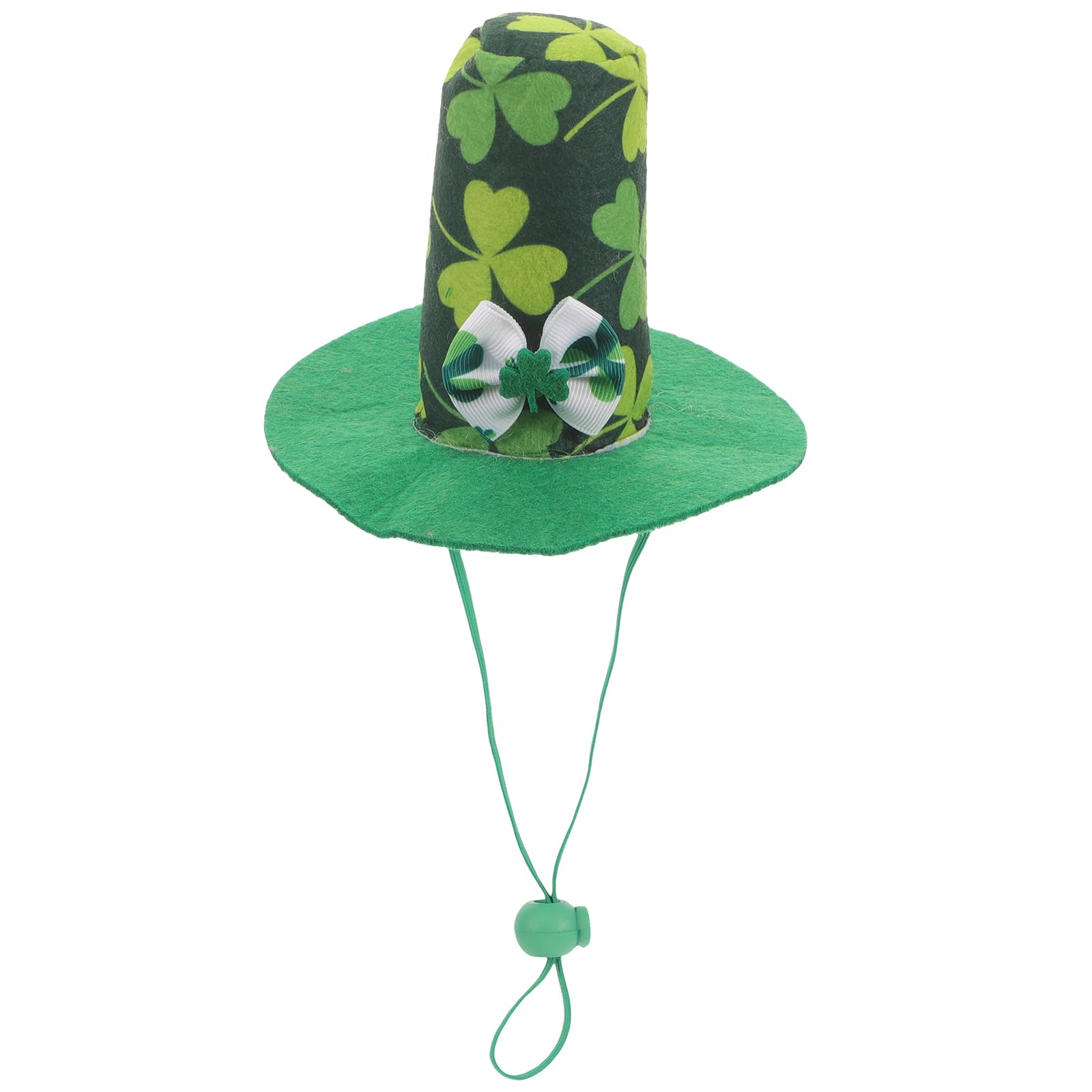 minkissy St Patricks Day Pet Hat Irish Dog Hat Costume Green Shamrock Cat Dog Hat Prop Adjustable Size for Photo Prop Patricks S Day Irish Day Outfit