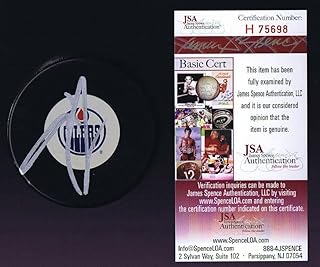 NAIL YAKUPOV Signed EDMONTON OILERS Hockey Puck - JSA #H75698 - Autographed NHL Pucks