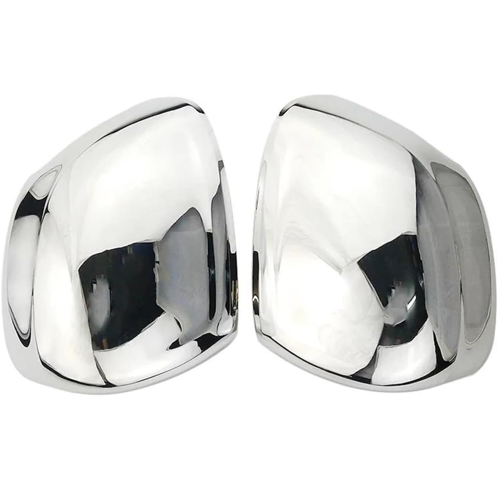 Coques de rétroviseurs latéraux contre les rayures de voiture avec couverture chromée - 6