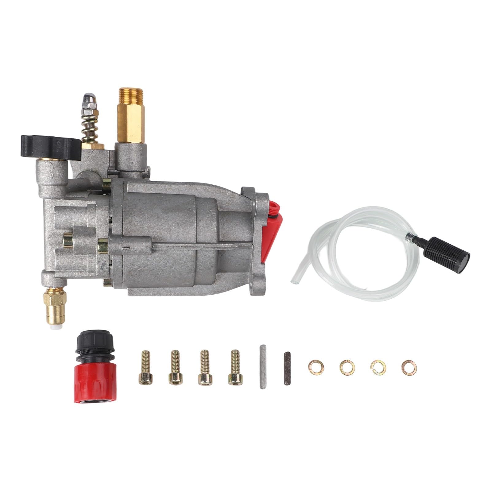 Presión horizontal de eje de 3/4 pulgadas para bomba de lavado 3400 PSI 2.5 GPM, válvula de alivio térmico, para aceite prellenado, arandelas de gas de motor de 180-225 cc