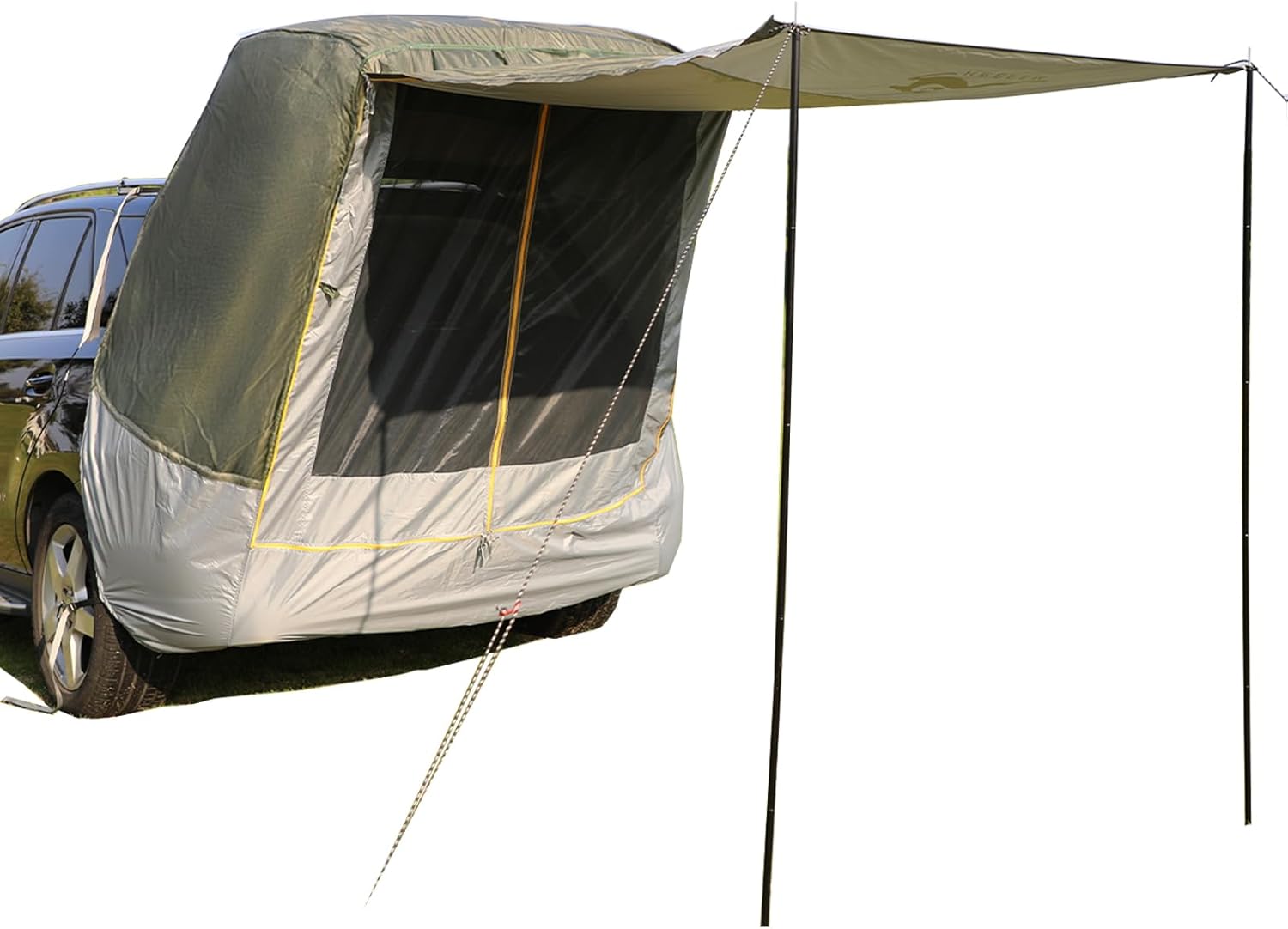 2025 New SUV Tailgate Tent with Poles Waterproof Windproof, Car Camping Accessories Awnings & Shelters, for Medium to Large Size SUV/Van/MPV/CUV (Large)