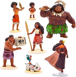 Disney Store Official Moana 2 Figure Set – 7 Fully Sculpted Disney Figur...