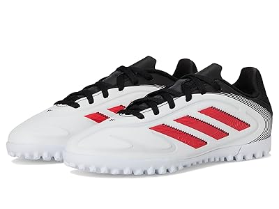 adidas Kids Copa Pure 3 Club Turf Soccer Cleats (Little Kid/Big Kid) Kids Shoes White/Lucid Red/Black : 13 Little Kid M, Synthetic