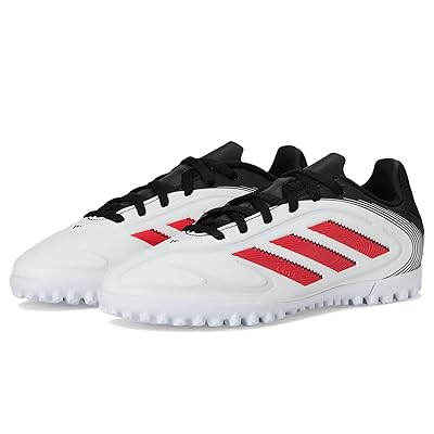 adidas Kids Copa Pure 3 Club Turf Soccer Cleats (Little Kid/Big Kid) Kids Shoes White/Lucid Red/Black