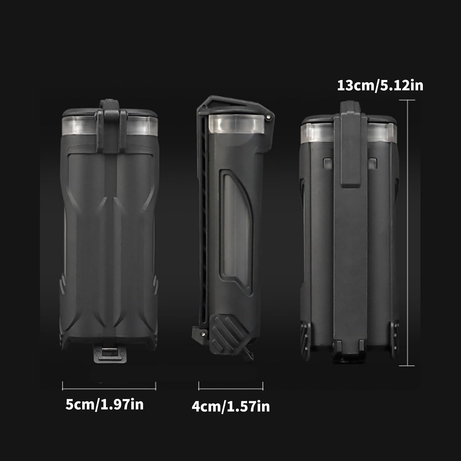 Versatiles Battery Storage Box Tactically Double Hole Battery Storage Case for Hiking Camping