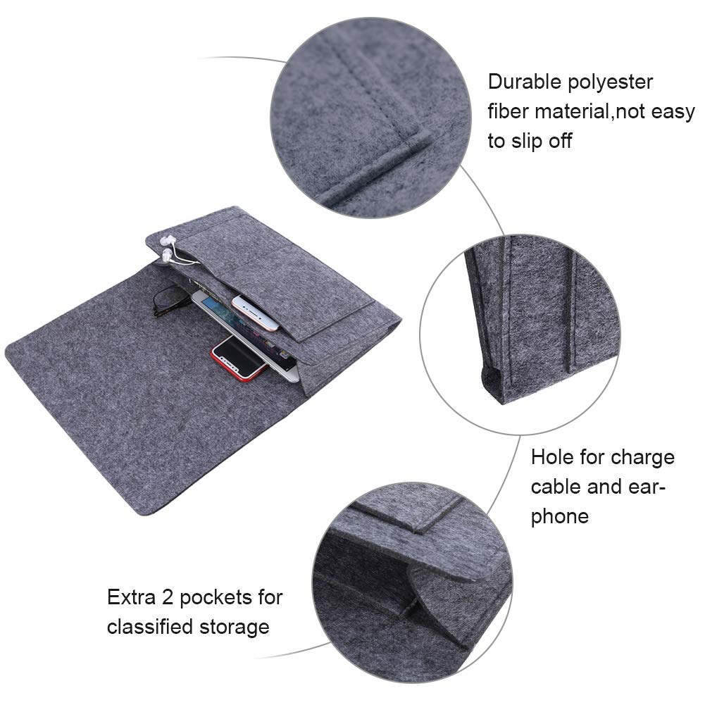 Reposabrazos de sofá, soporte para control remoto para sofá, bolsa de almacenamiento colgante para mesita de noche, perfecto para sofá, silla, accesorios de sofá, vida sin desorden
