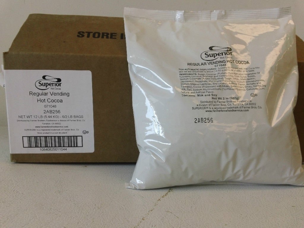 SUPERIOR HOT CHOCOLATE MIX 6/2 LB BAGS VENDING