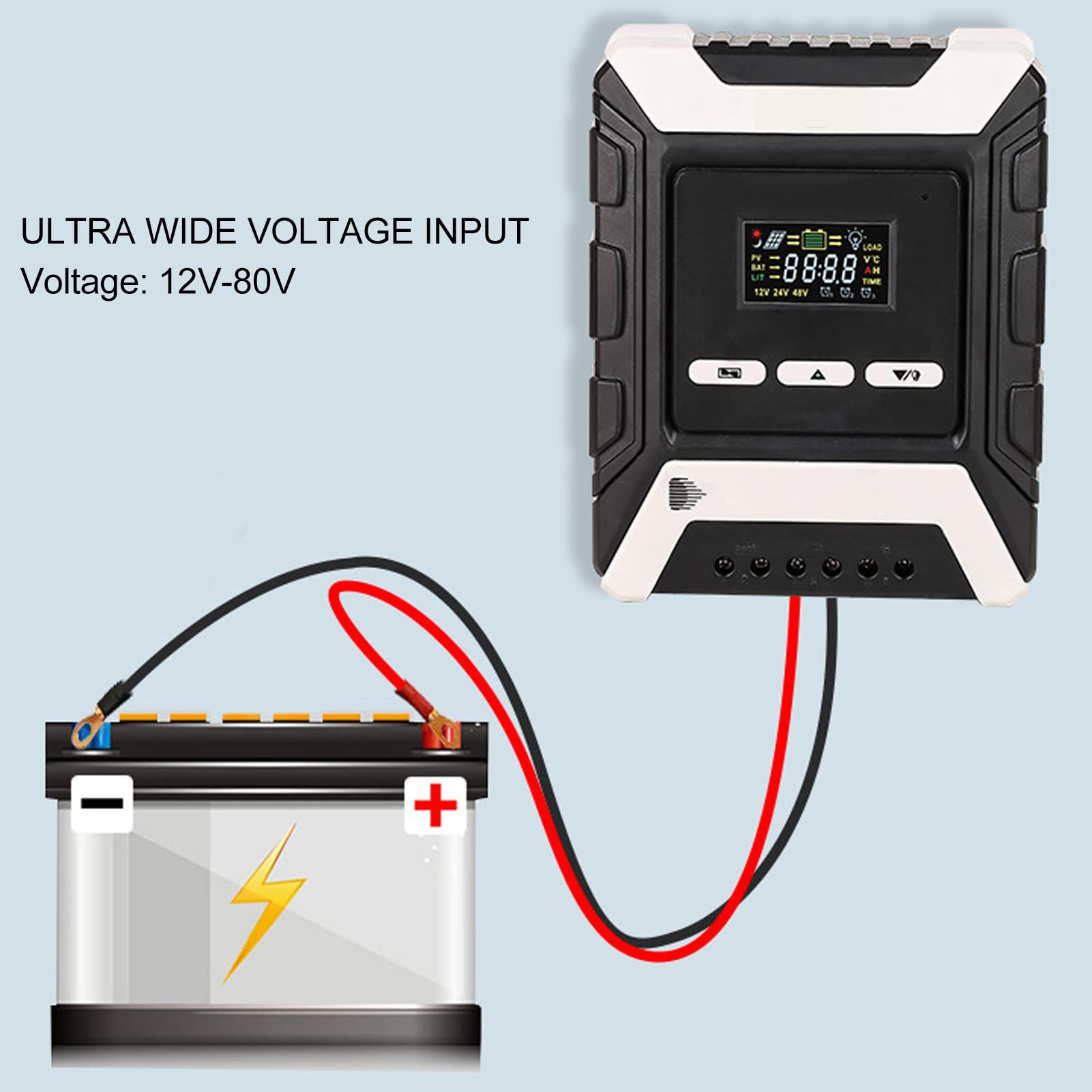 Kontroler ładowania słonecznego MPPT z automatyczną identyfikacją 12 V 24 V 48 V (mppt-30A)