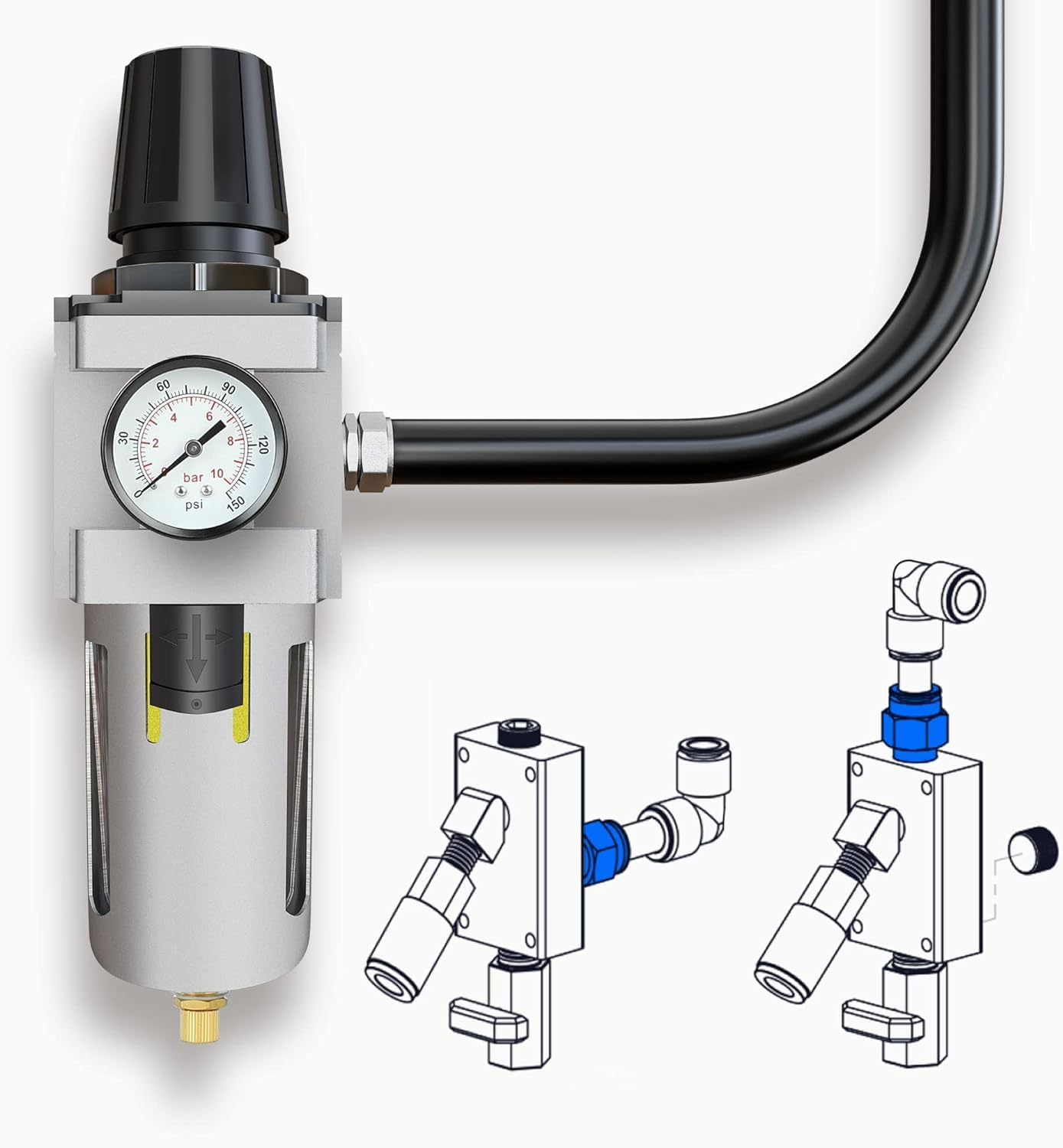 3/4" Air Fittings - Compression Connectors -6
