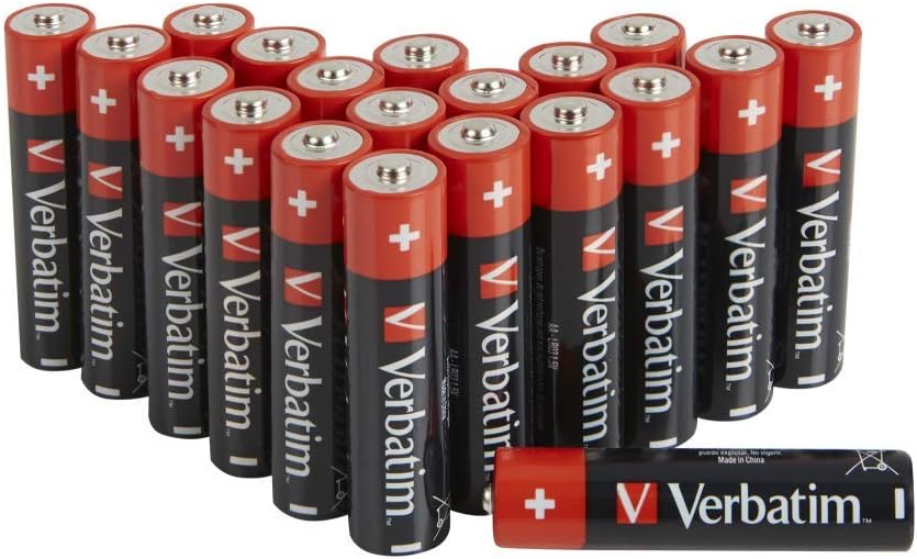 Verbatim Alkaline Battery AA 20 Pack (HANGCARD) 49877, Single-use, W125883314 ((HANGCARD) 49877, Single-use Battery, AA, 1.5 V, 20 pc(s), -18-50 øC, 50.5 mm)