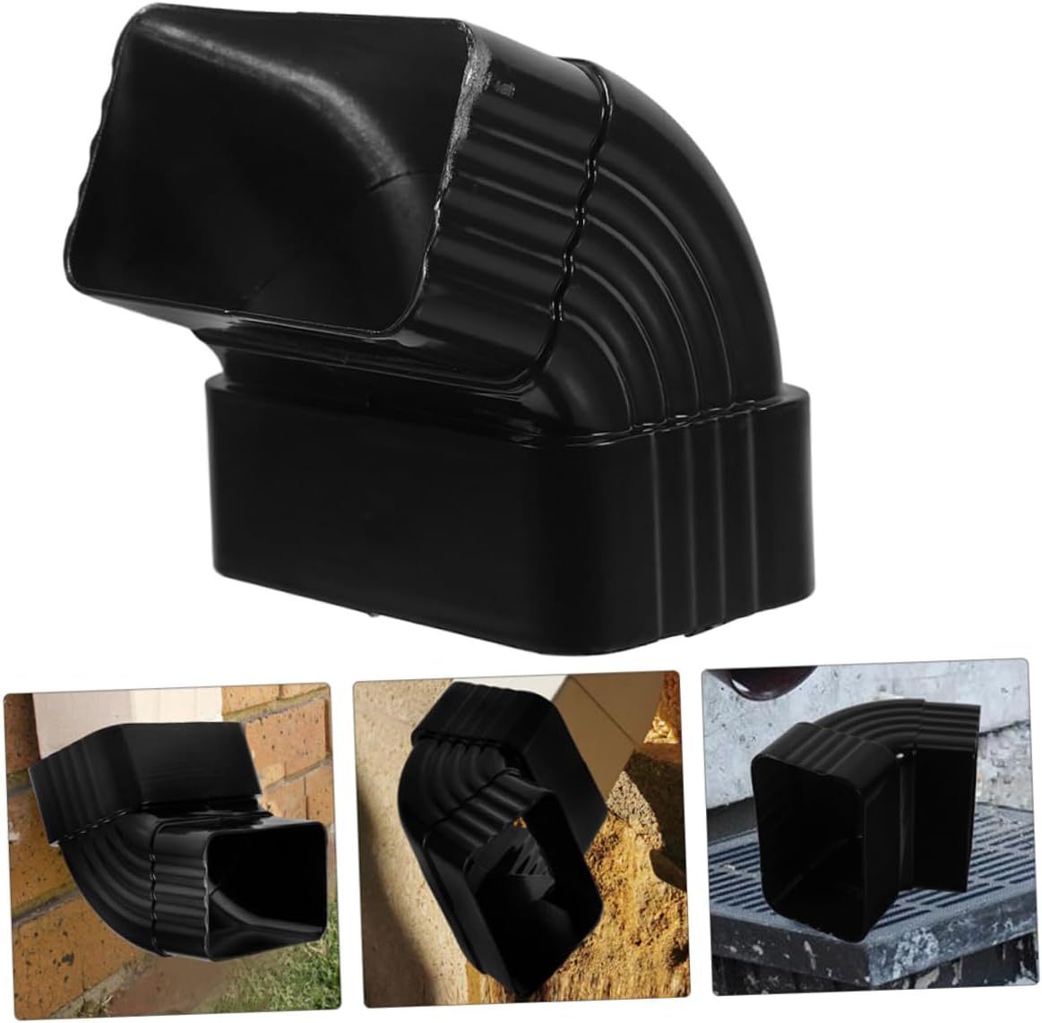 Downspout Adapter Gutter Connector Hose Adapter 65 Degree Elbow for Drain Pipe
