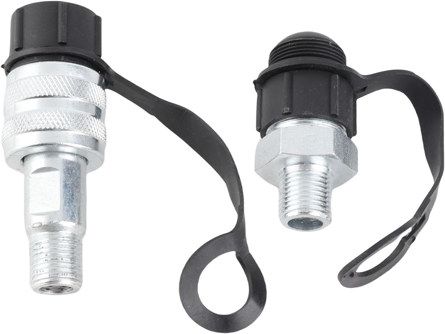 Hydraulic Quick Connect Coupling M16x1.5 Cr Plated Steel 70MPa with Check Valve for High Pressure Hose Systems