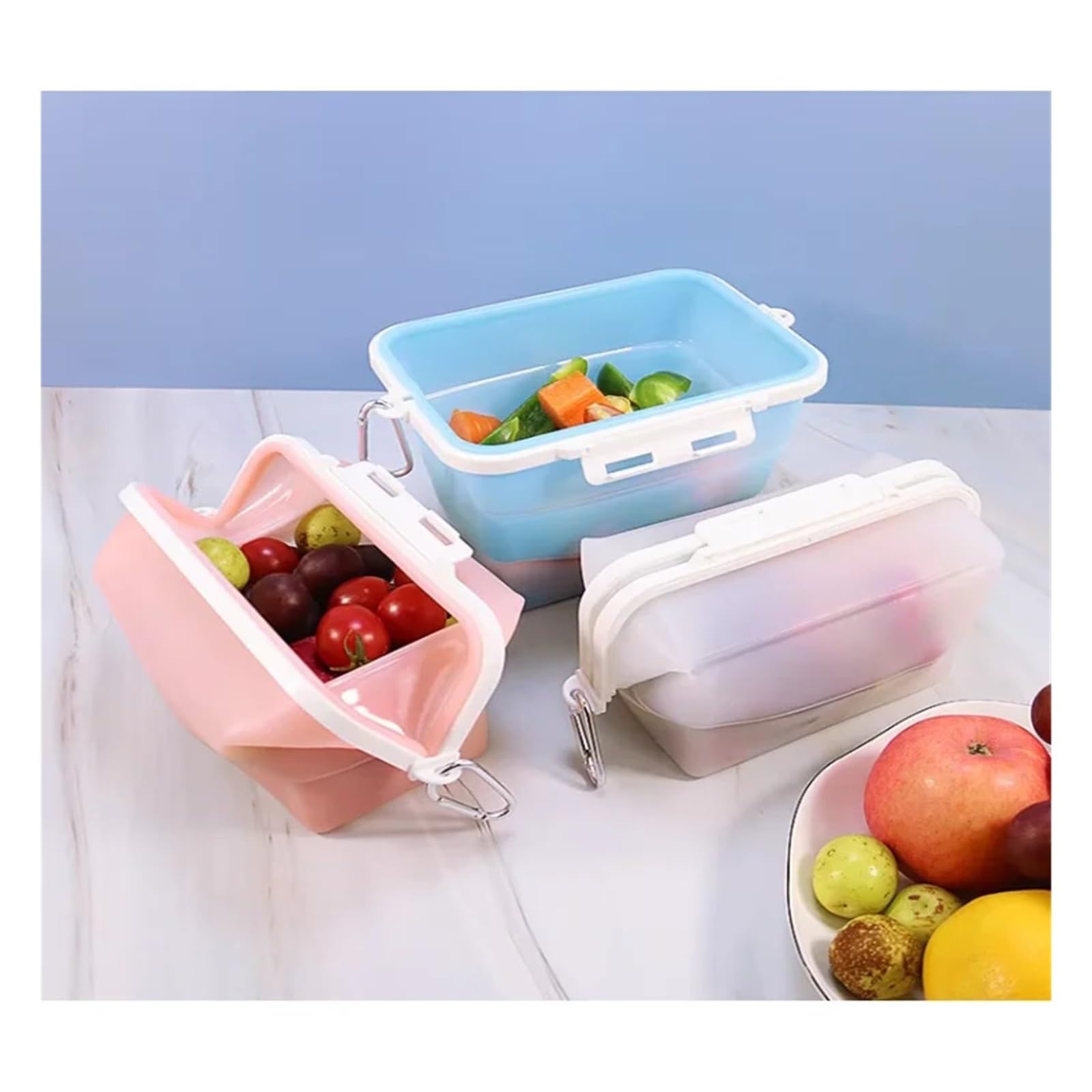 Generico Compatibile con sacchetti for la conservazione degli alimenti, borsa da viaggio sigillata for frutta