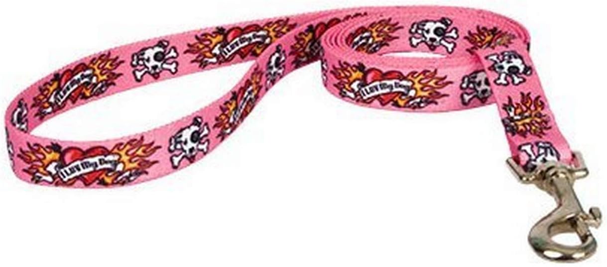 Yellow Dog Design Standard Lead, I Luv My Dog Blue, 3/4" x 60" (5 ft.)