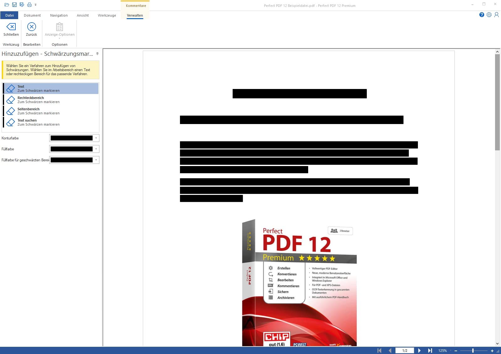 Perfect PDF 12 Premium inkl. OCR - 2 USER - PDF erstellen, bearbeiten, sichern