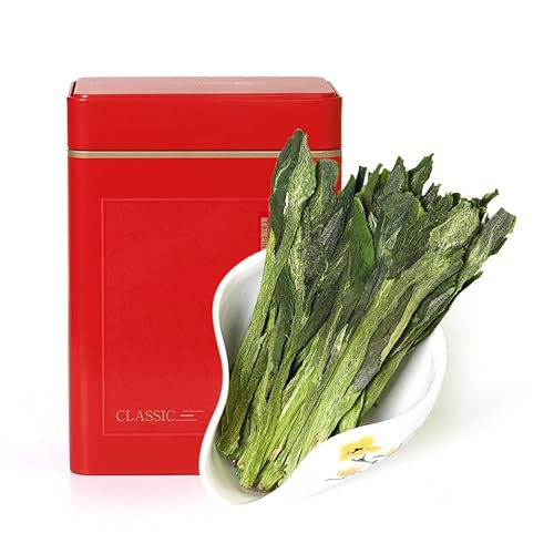 GOARTEA Té verde chino supremo Taiping Houkui de 250 g  8.8 oz - Té verde de primavera Huangshan Hoja suelta - Caja de lata