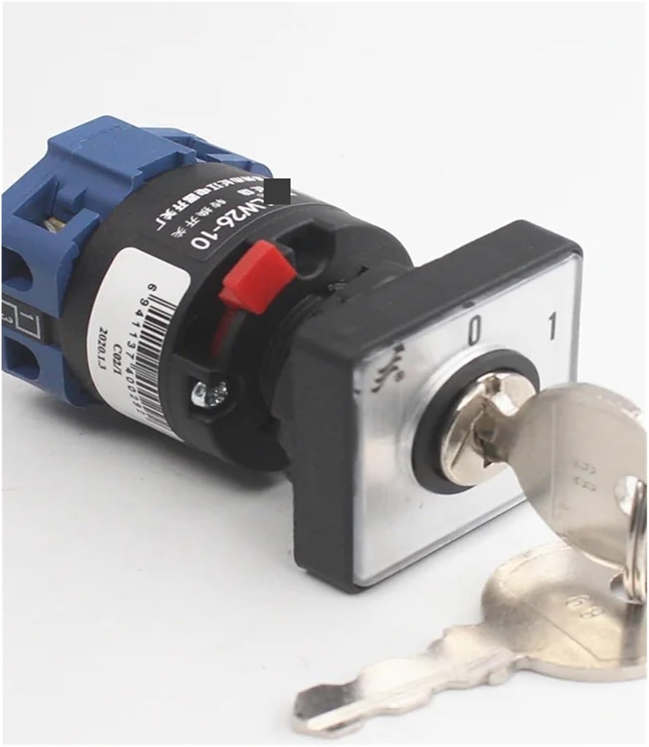 LW26-10 C02/1 Two Gear 10A 690V Single Hole 16mm Key Power Cut-Off Rotary Cam Switch Conversion