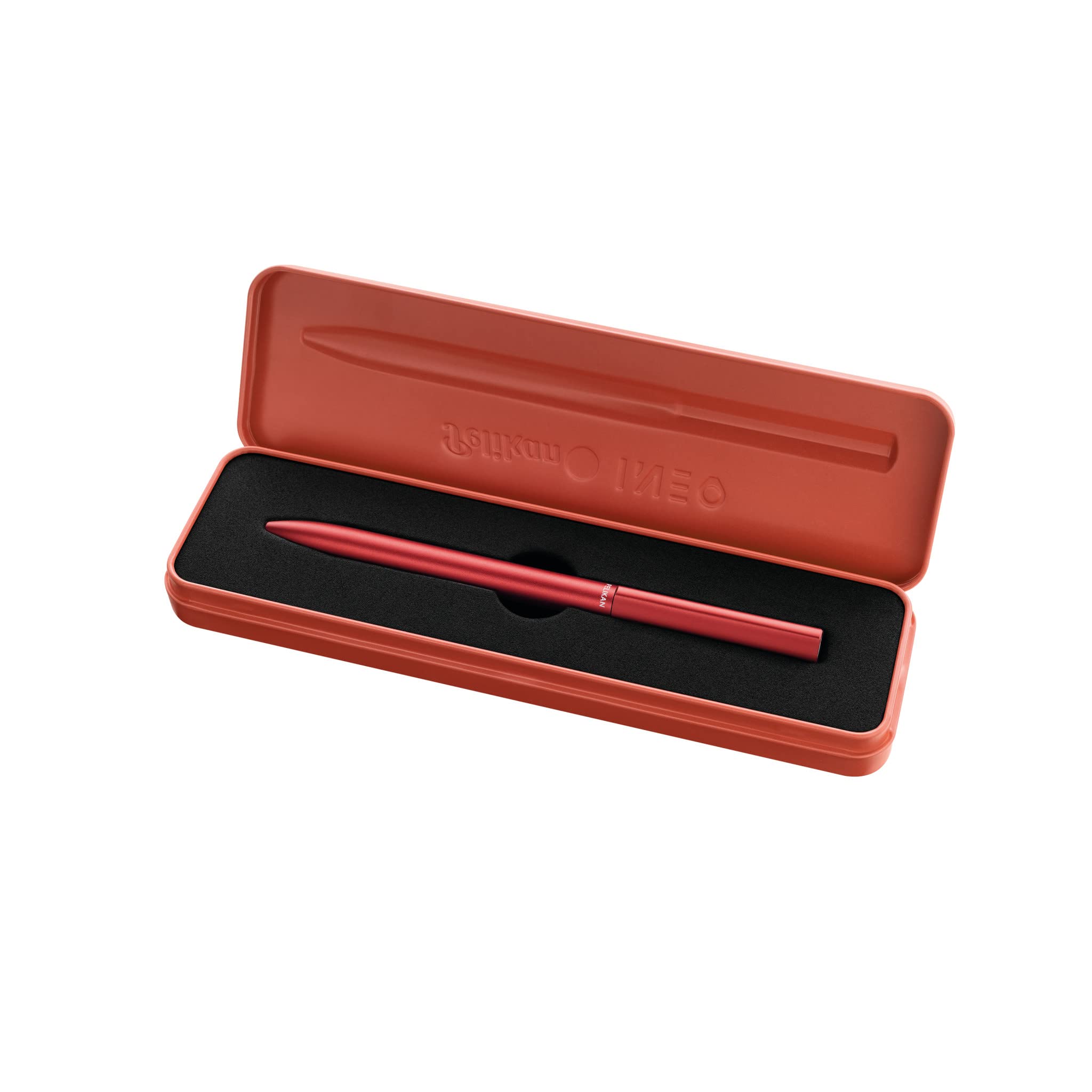 Pelikan Bolígrafo Ineo® Elements K6 con grabado de regalo, bolígrafos únicos con nombre, regalos personalizados para Navidad, bolígrafo personalizado (rojo fuego)