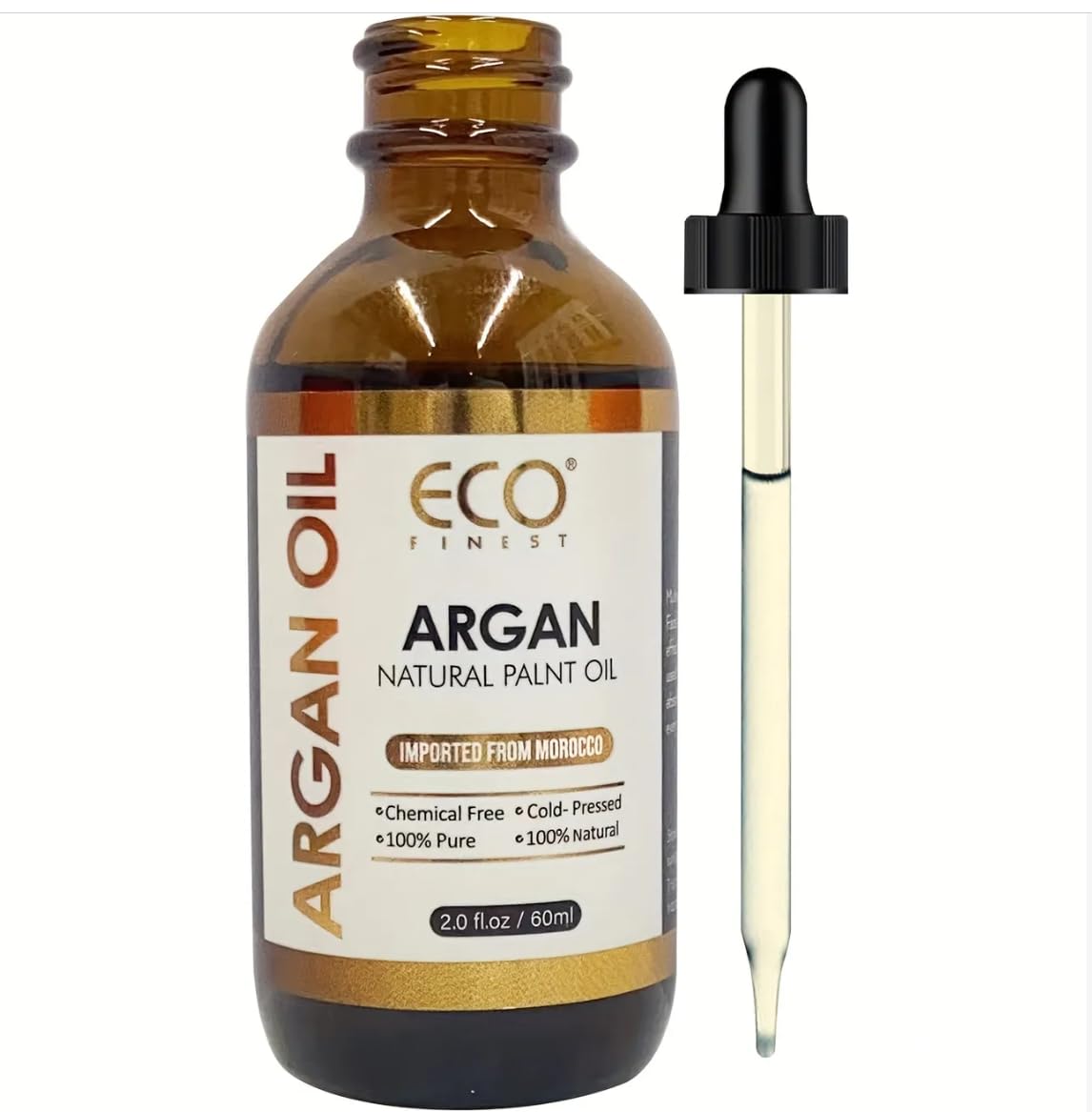 100% Puro Aceite de Argan Portador de Prensado en Frio, Organico Natural, directamente importado desde Marruecos, para cabello, uñas, cara y piel.