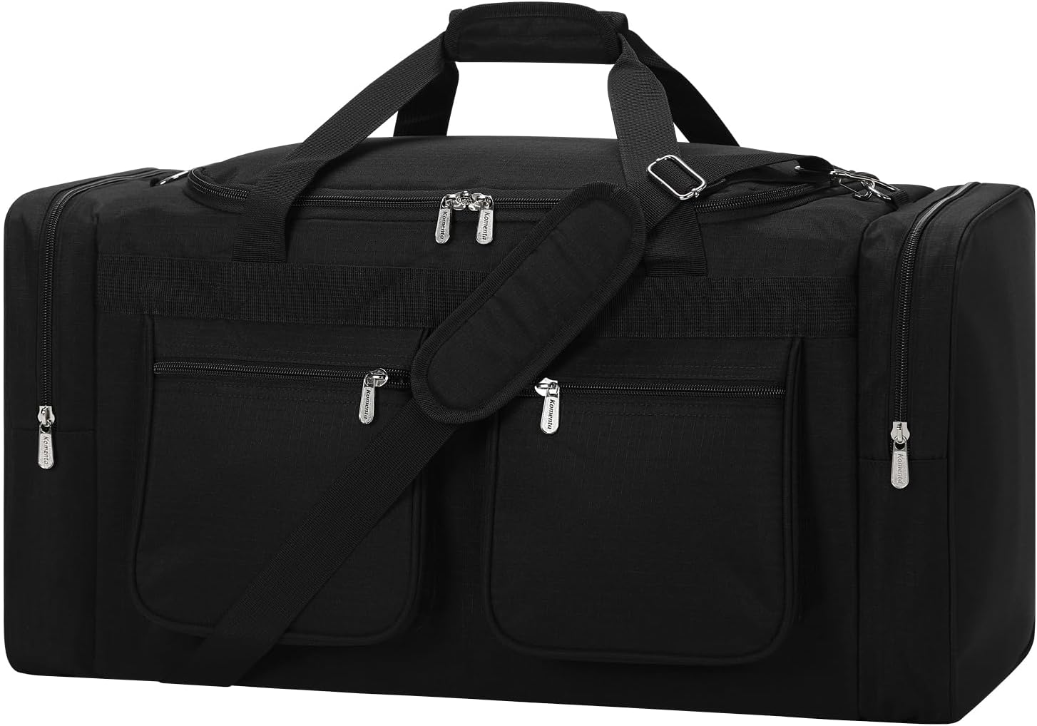 iFARADAY 55L Duffle Bag for Travel - 24 inch Heavy Duty Duffel Bag with Multi Pockets for Overnight Weekend Gym Sports Camping(Black)