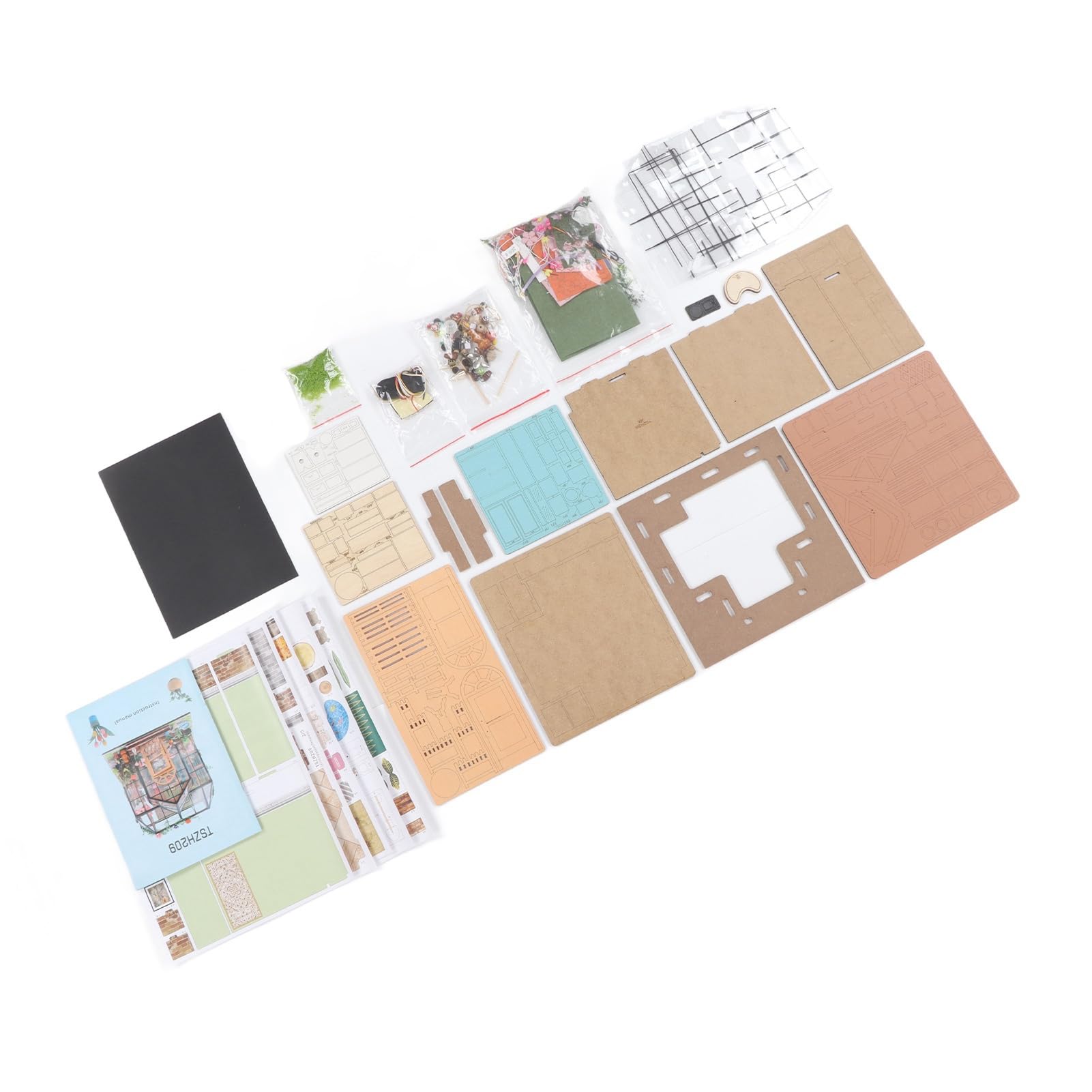 Kit de Casa de Muñecas en Miniatura DIY, Rompecabezas a Escala