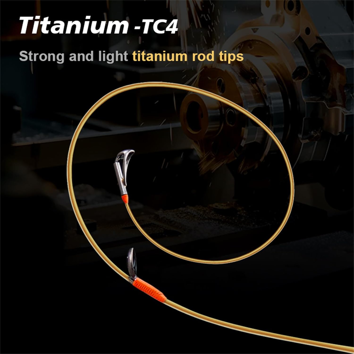 PURELURE Titanium-T Ultralight Fishing Rod Spinning & Casting for Trout Panfish, Carbon Fiber BFS Rod 2Pcs, Titanium Tip & Guides, Cork Handle, 5-6ft Stream Rod XUL Power, Fast/Moderate Fast Action