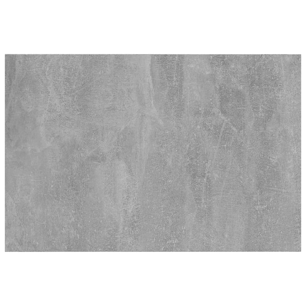 Regał na książki, 8 szt., szary betonowy, materiał drewnopochodny, 60 x 40 x 1,5 cm, półka regałowa, możliwość rozszerzenia, modułowa, na ścianę, stojak, szafę, salon i gabinet