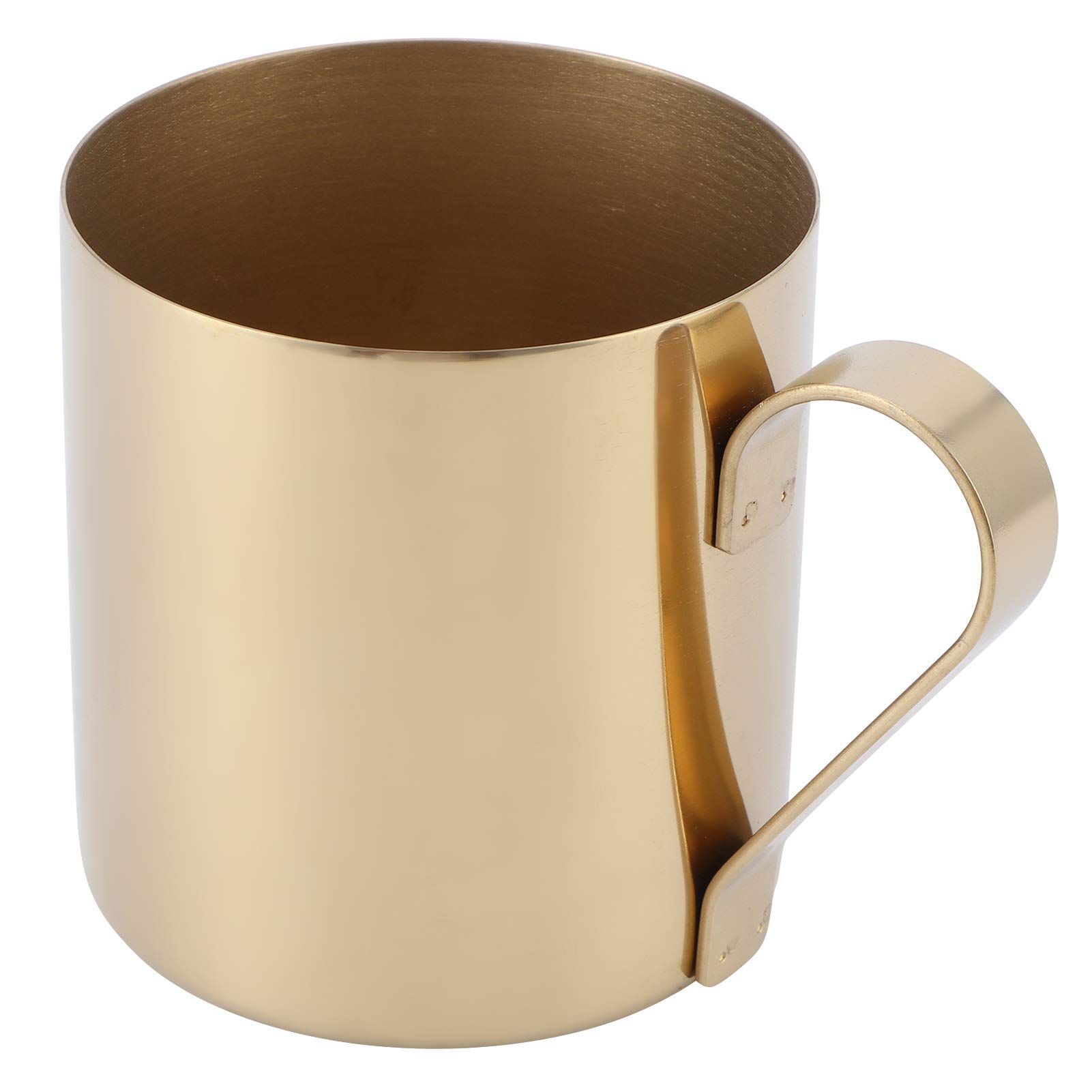 304 Stainless Steel Beer Coffee Water Drinking Cup Bar Drinkware with Ergonomically Designed Handle (3.4 x 3.5 inch) (gold),400 ml Cocktail Mug, 400 ml Cocktail Mug, 304 Stainless Steel Beer C