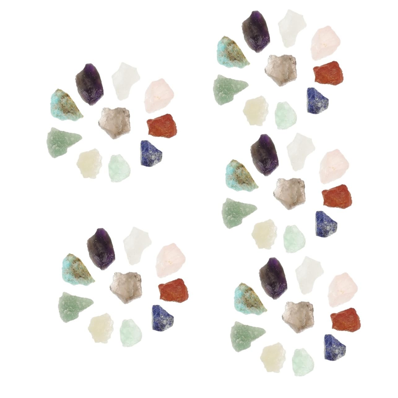 Luxshiny 5 Boxes Delicate Stone Sample Mineral Crystal Specimen Irregular Crystal Stones Boys and Girls