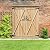 S AFSTAR Outdoor Storage Shed, Wooden Garden Tools Shed with Double Lockable Door, Detachable Shelves, Pitch Roof, Garden Storage Cabinet for Backyard Patio Lawn Deck Porch, 56”L x 20”W x 65”H