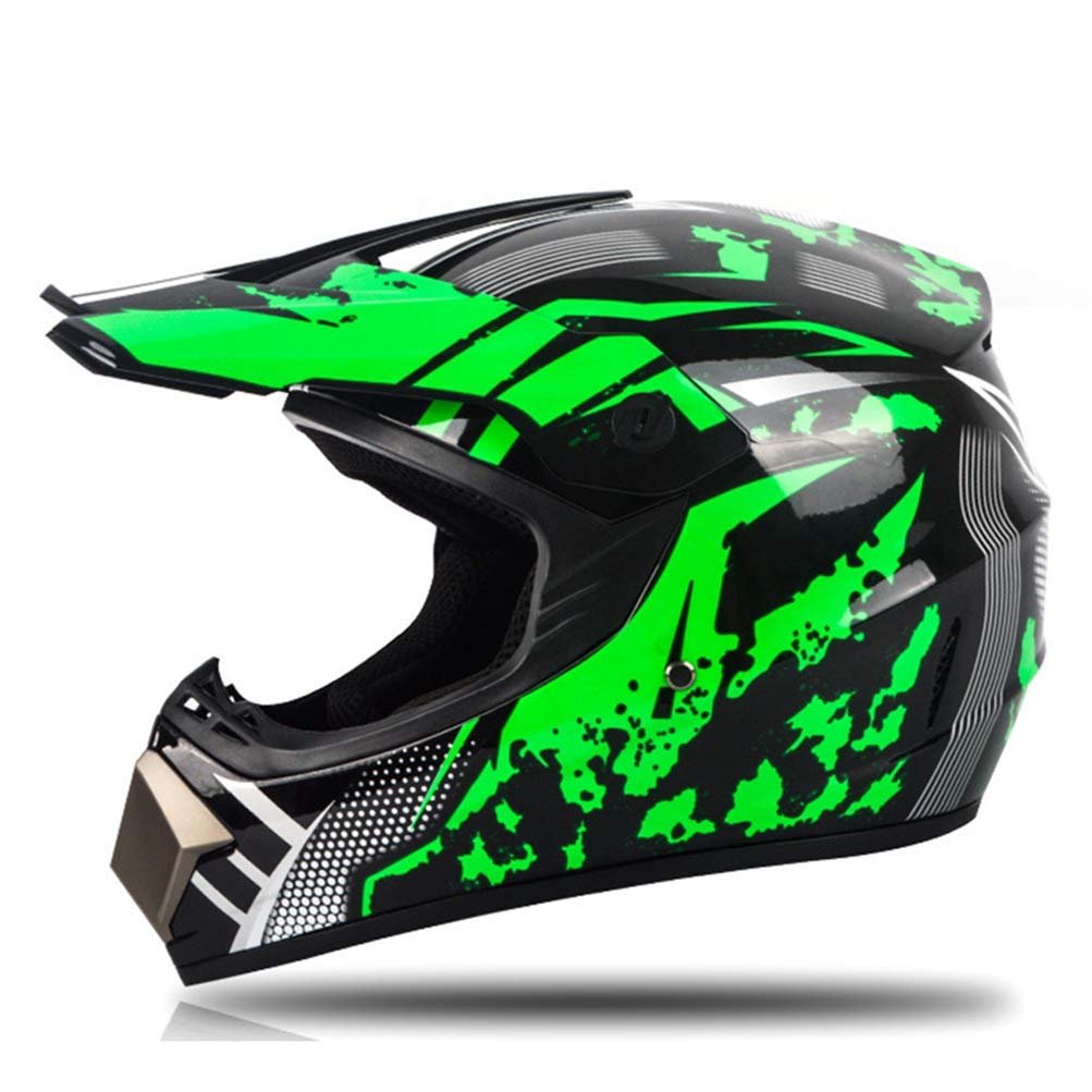 Casco Da Cross Open Face - Casco Da Motocross Leggero, Certificato DOT, Con Visiera E Maschera Omaggio