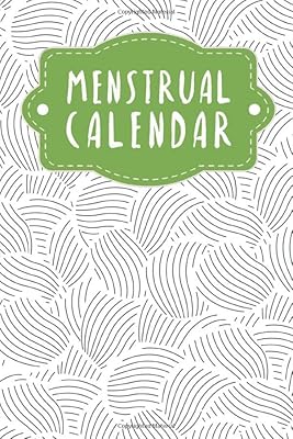 Menstrual Calendar: Journal for your menstruation to complete | Design: Abstract mussels
