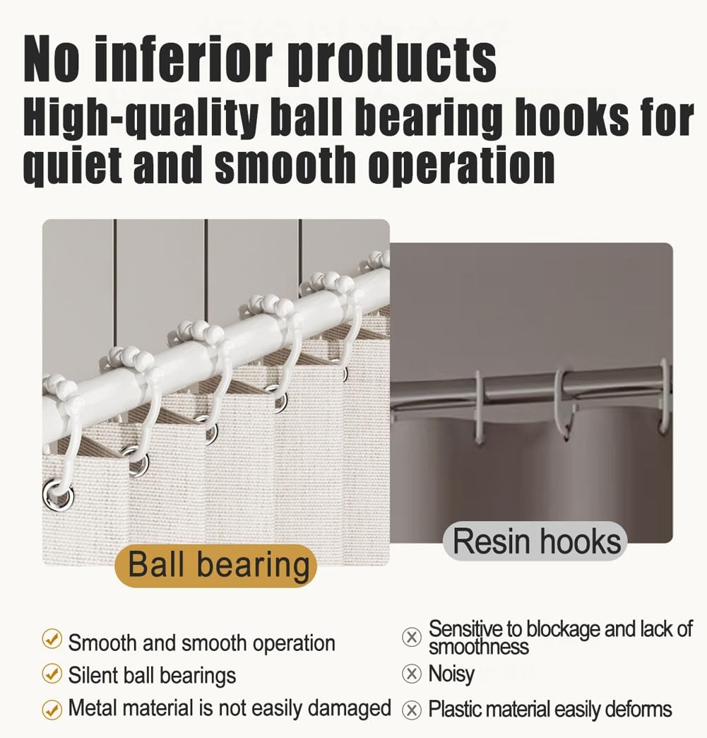 Rideaux de douche magnétiques pliables en accordéon pour chambre à coucher et salon, 120 x 180 cm, marron, solution d'intimité élégante pour salles de bains et intérieurs