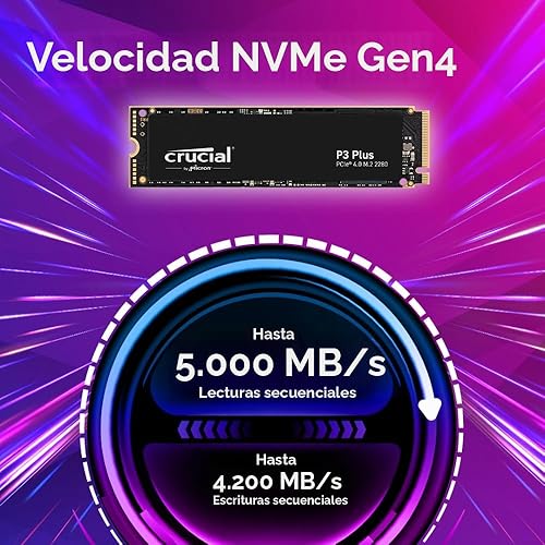 Miniatura 2 de Crucial P3 Plus SSD PCIe Gen4 3D NAND NVMe M.2 de 1 TB, hasta 5000 MBs - CT1000P3PSSD8